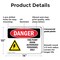 Signmission Fire Pump Room Authorized Danger Sign, Plastic, 14in W x 10in L, 2PK OS-2PACK-DS-P-1014-L-1920 - alternate 6